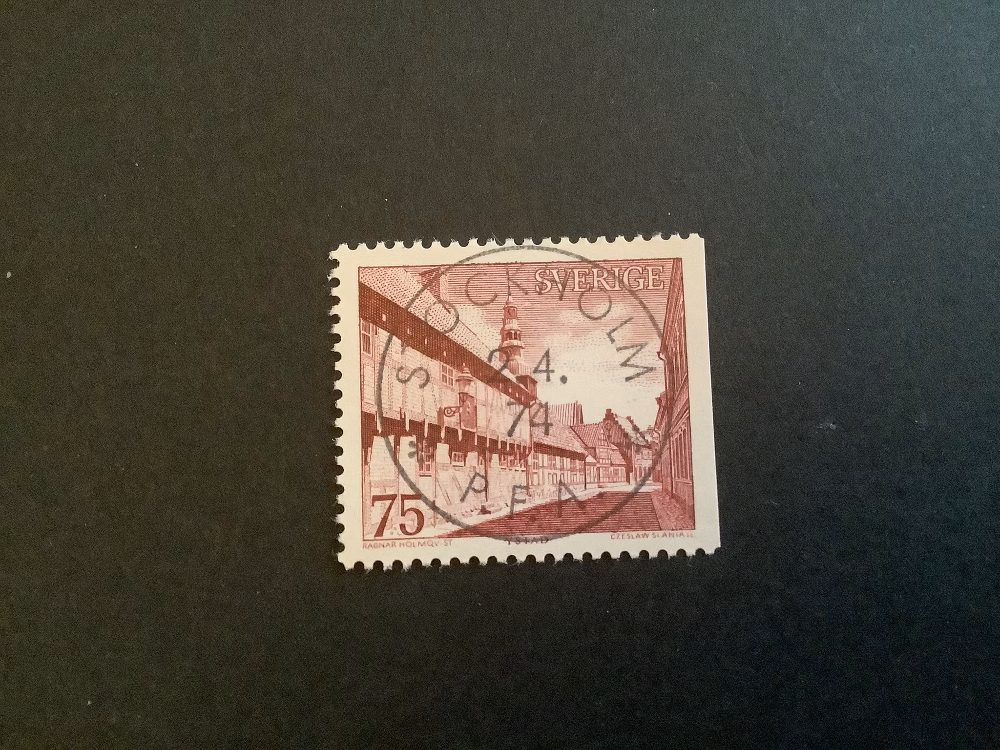 Ystad facit nr 866 B2 lyxstämplat STOCKHOLM P.F.A