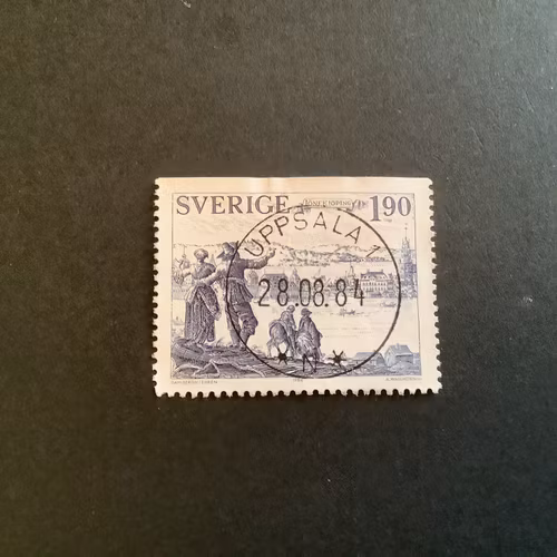 ÄLDRE STÄDER 1984 facit nr 1311 lyxstämplat UPPSALA 1