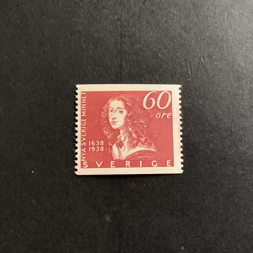 NYA SVERIGEMINNET DELAWARE POSTFRISKT MÄRKE facit nr 265