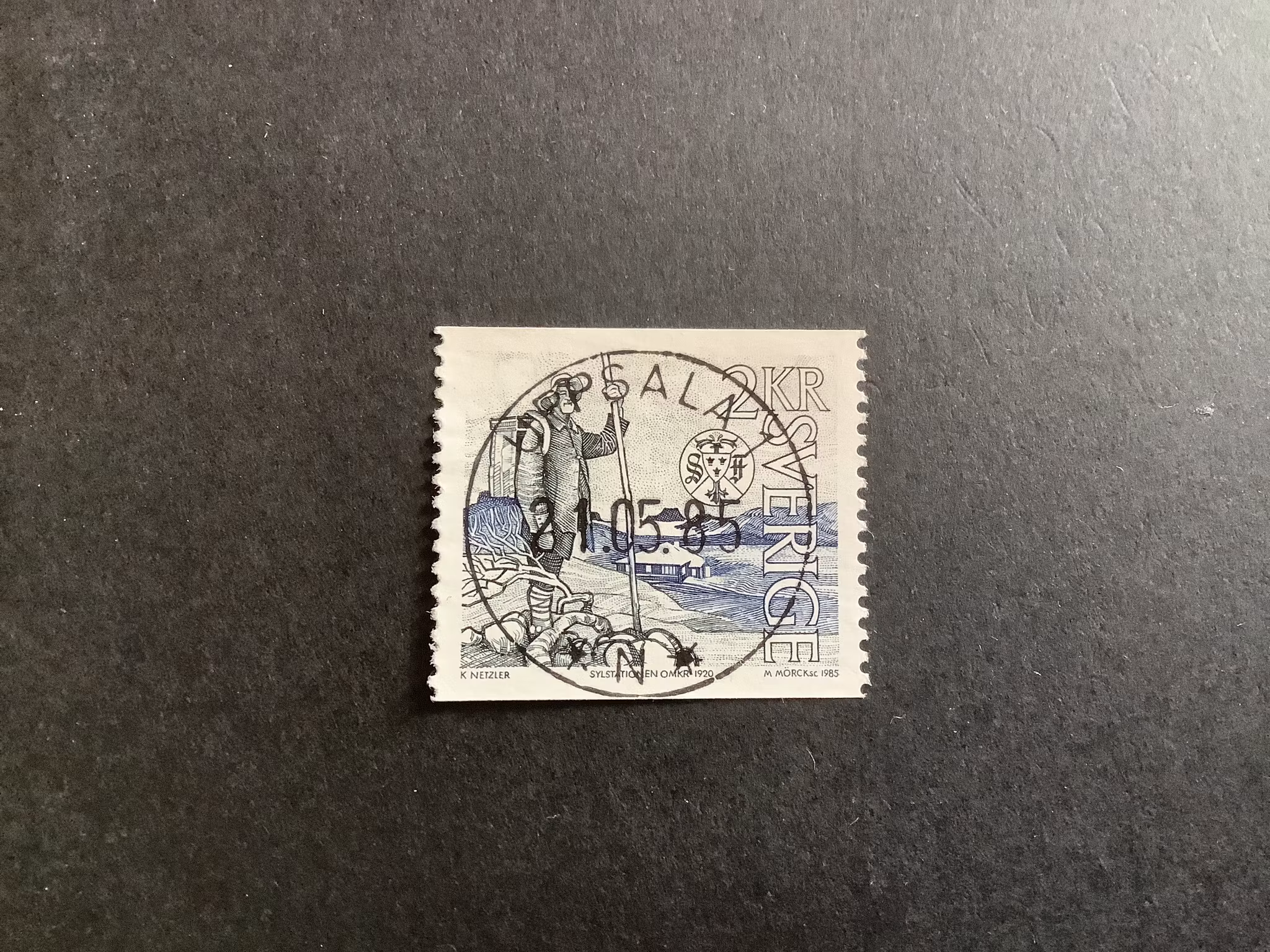 Svenska turistföreningen 100 år facit nr 1357 lyxstämplat Uppsala 1