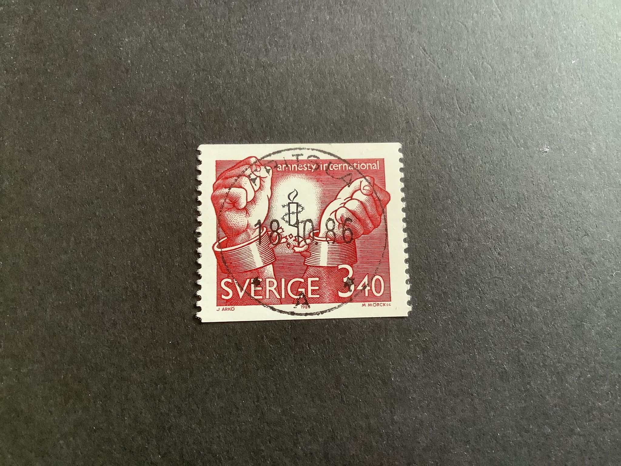 Fred och frihet facit nr 1425 lyxstämplat FRITSLA