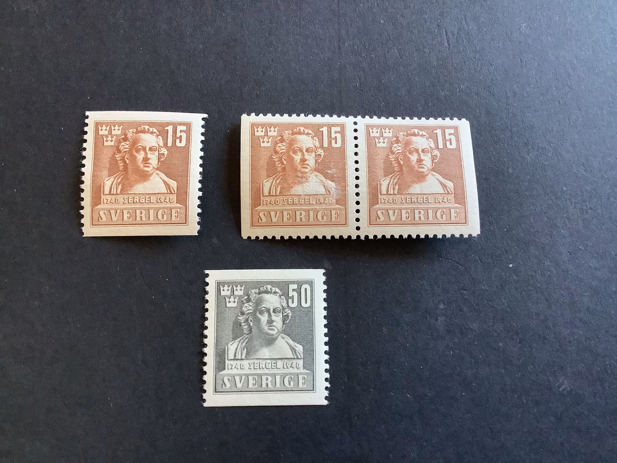 SERGEL facit nr 326-327 POSTFRISK SERIE