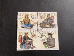 FYRA DECENNIER facit nr 1981-1984 lyxstämplat BLOCK KIRUNA