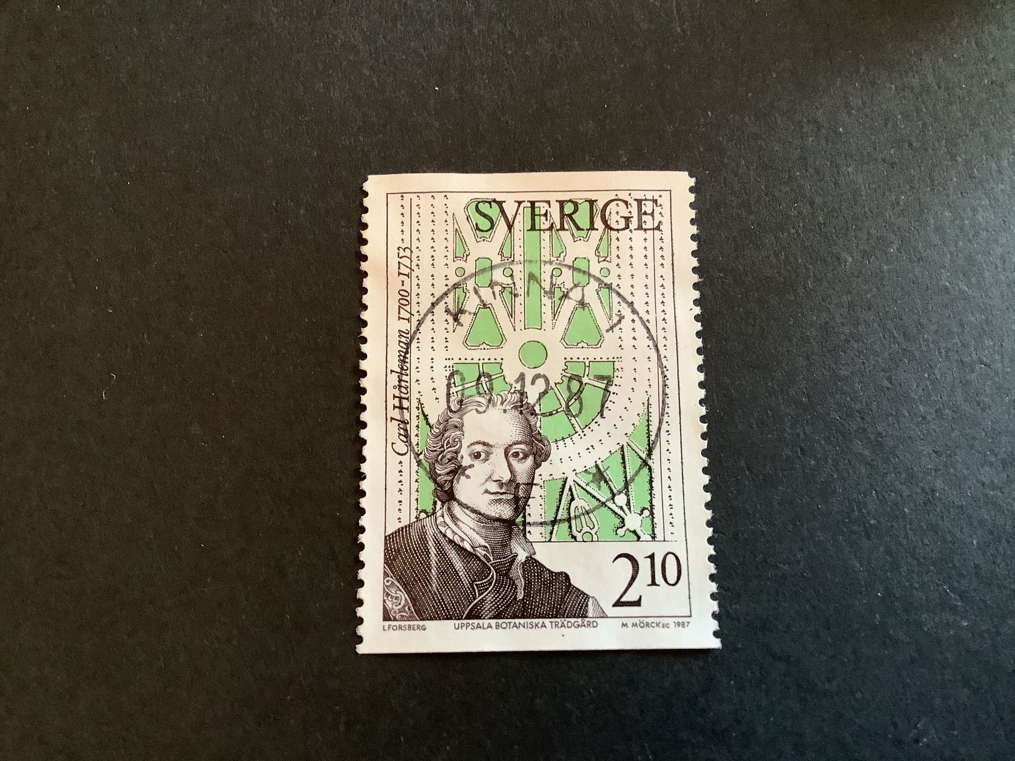 BOTANISKA TRÄDGÅRDAR facit nr 1471 LYXST KINNA 1