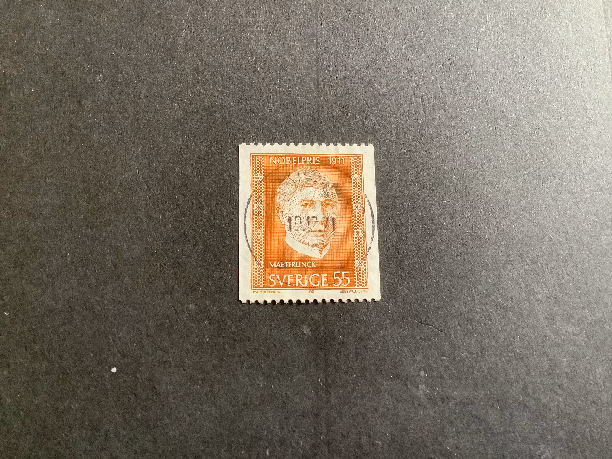 Nobelpris 1911 facit nr 751 A lyxstämplat Stockholm 80