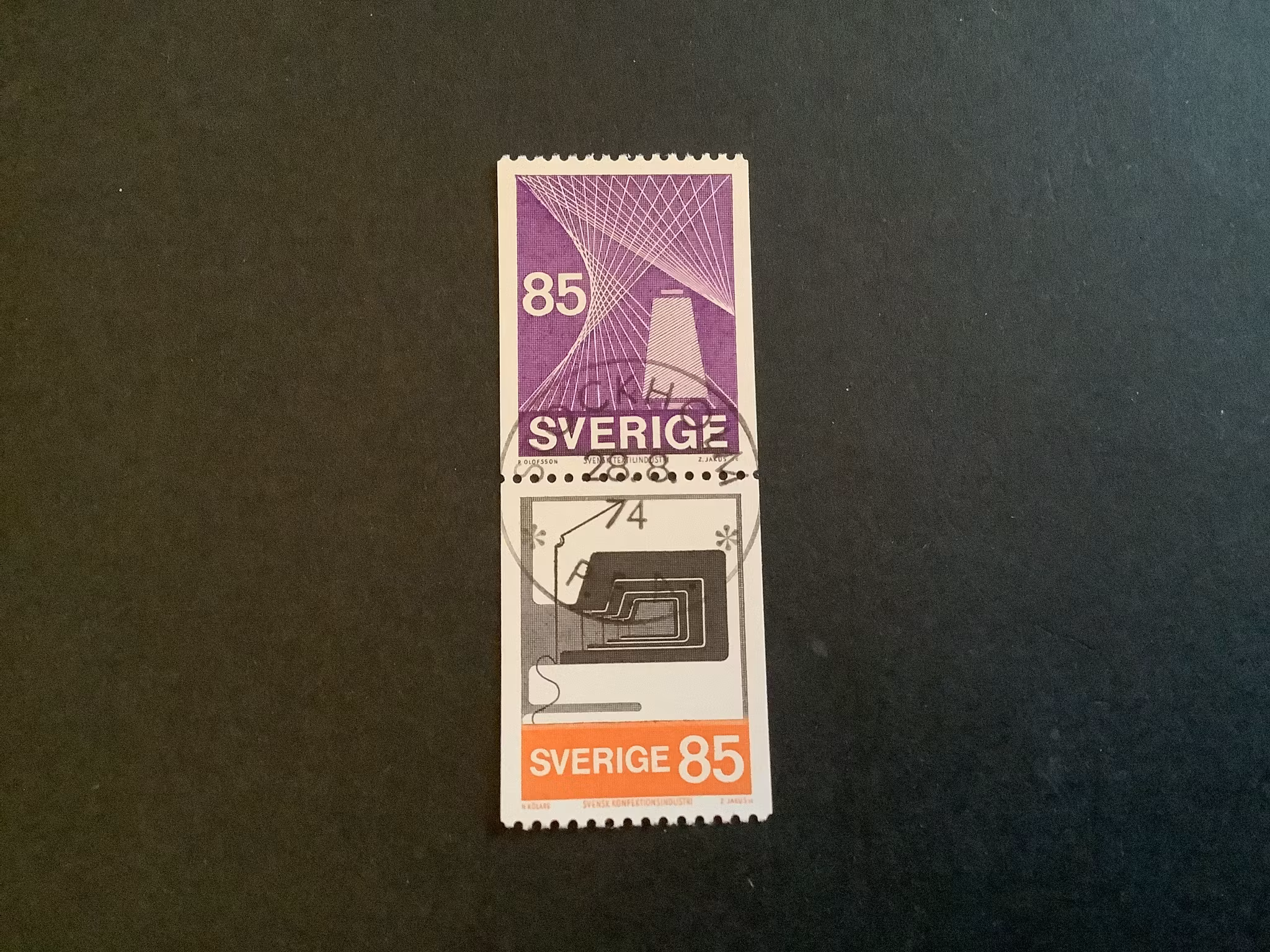 TEKO industrin facit nr 882 SX1 lyxstämplat par Stockholm
