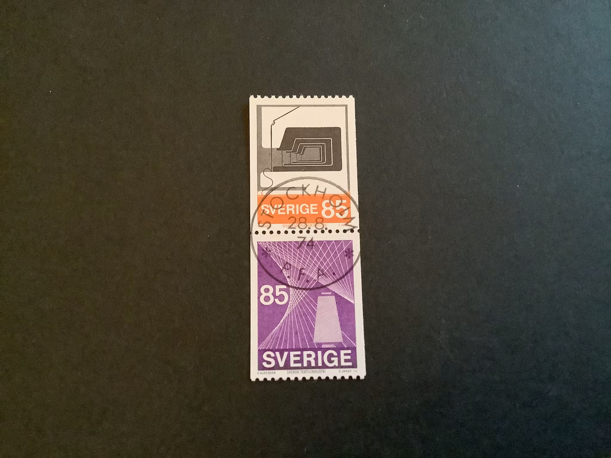 TEKO industrin facit nr 882 SX2 lyxstämplat par Stockholm