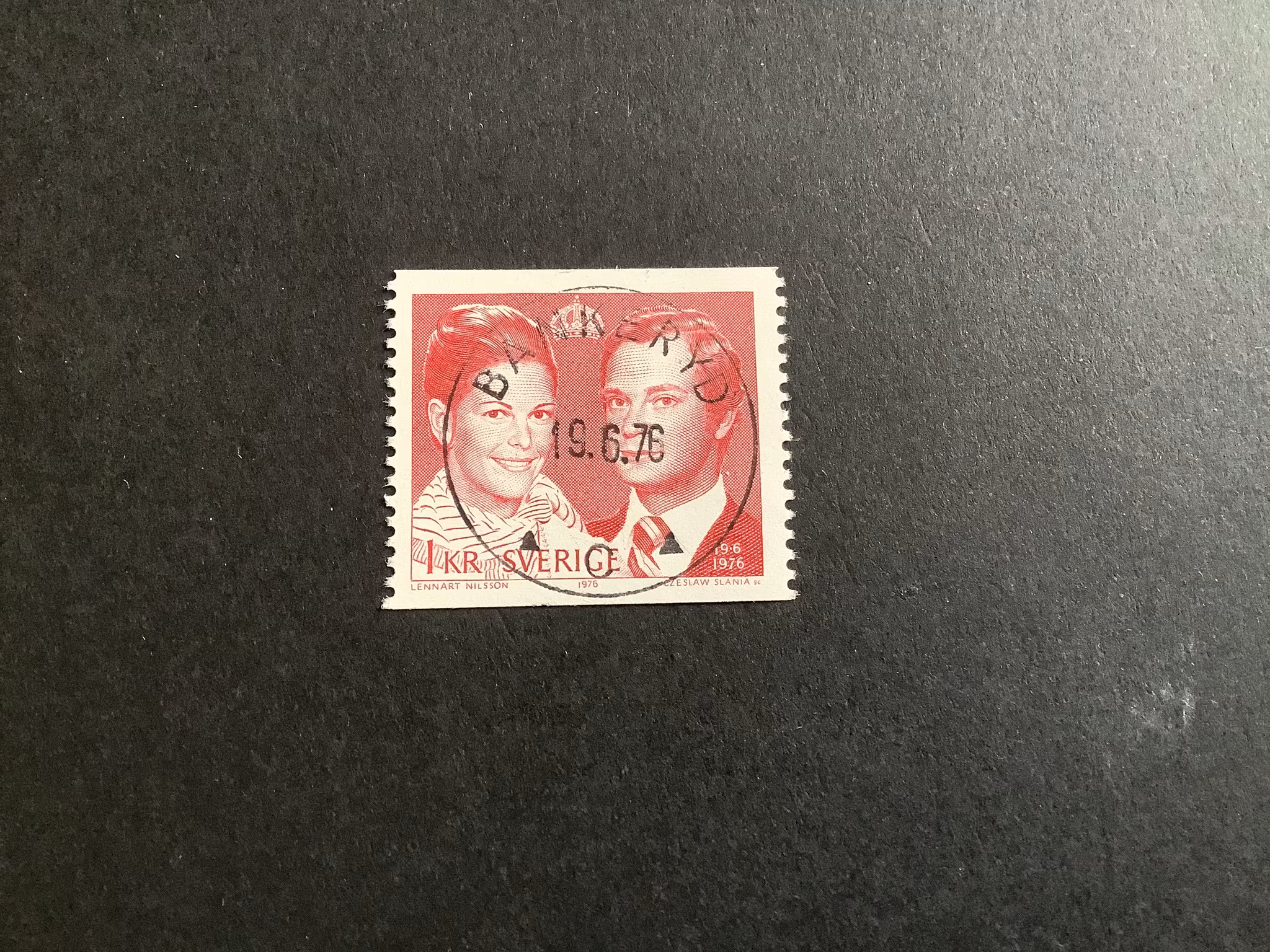 Kungabröllop facit nr 969 A lyxstämplat Bankeryd