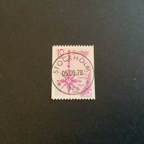Norrpil facit nr 1054 lyxstämplat STOCKHOLM P.F.A