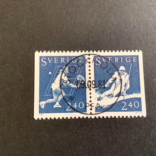 Sverige i världen facit nr 1182 SX lyxstämplat par Stockholm