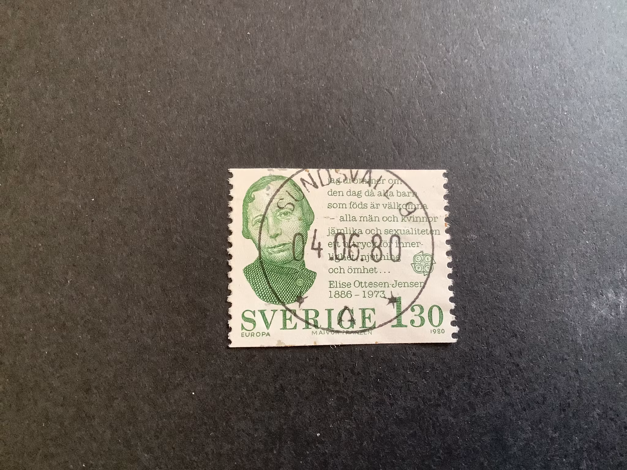 Europa IX facit nr 1123 lyxstämplat Sundsvall 9