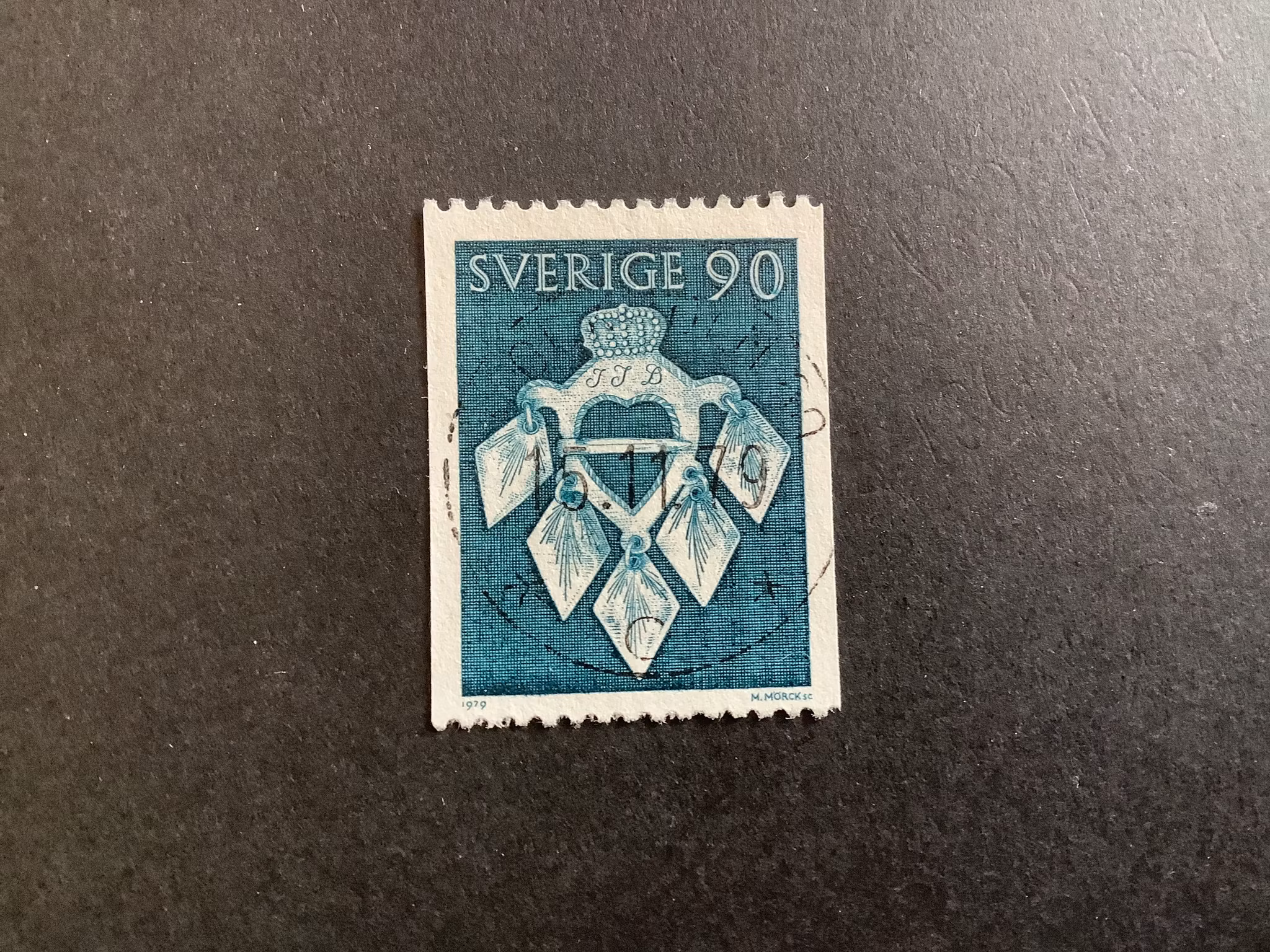Folkdräkter 1979 facit nr 1104 lyxstämplat Stockholm 80