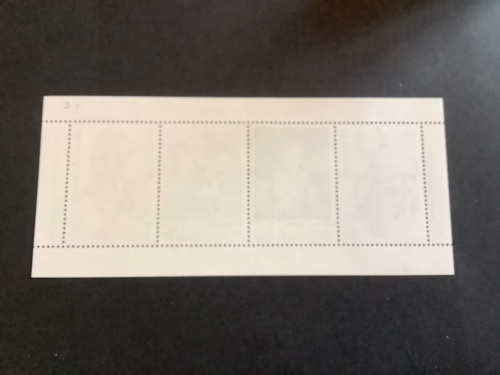 Svensk Rokoko facit nr 1095-1098 lyxstämplat block Ystad
