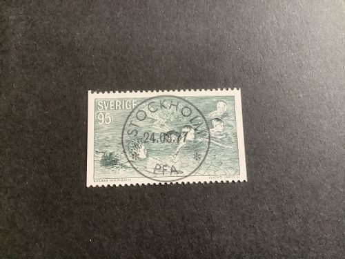 Motionsidrott 1977 facit nr 994 lyxstämplat Stockholm