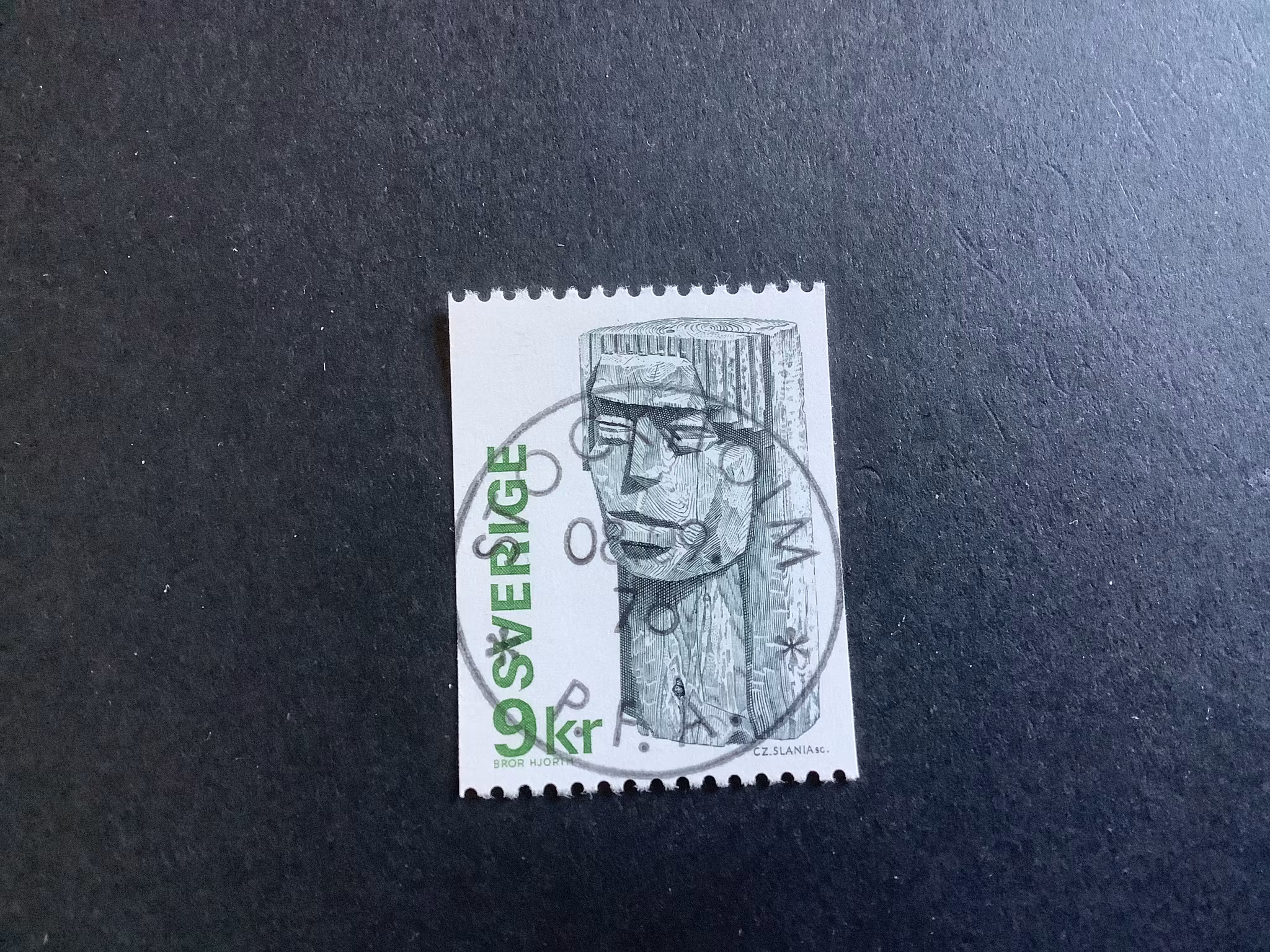 Flickhuvud facit nr 975 lyxstämplat Stockholm
