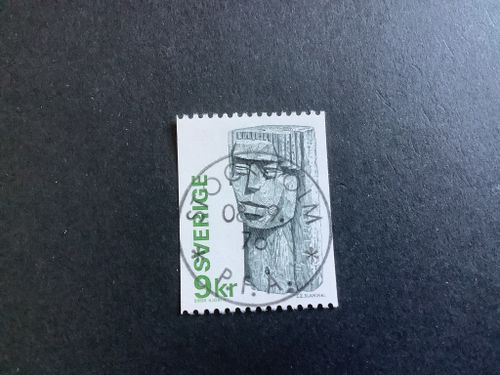 Flickhuvud facit nr 975 lyxstämplat Stockholm