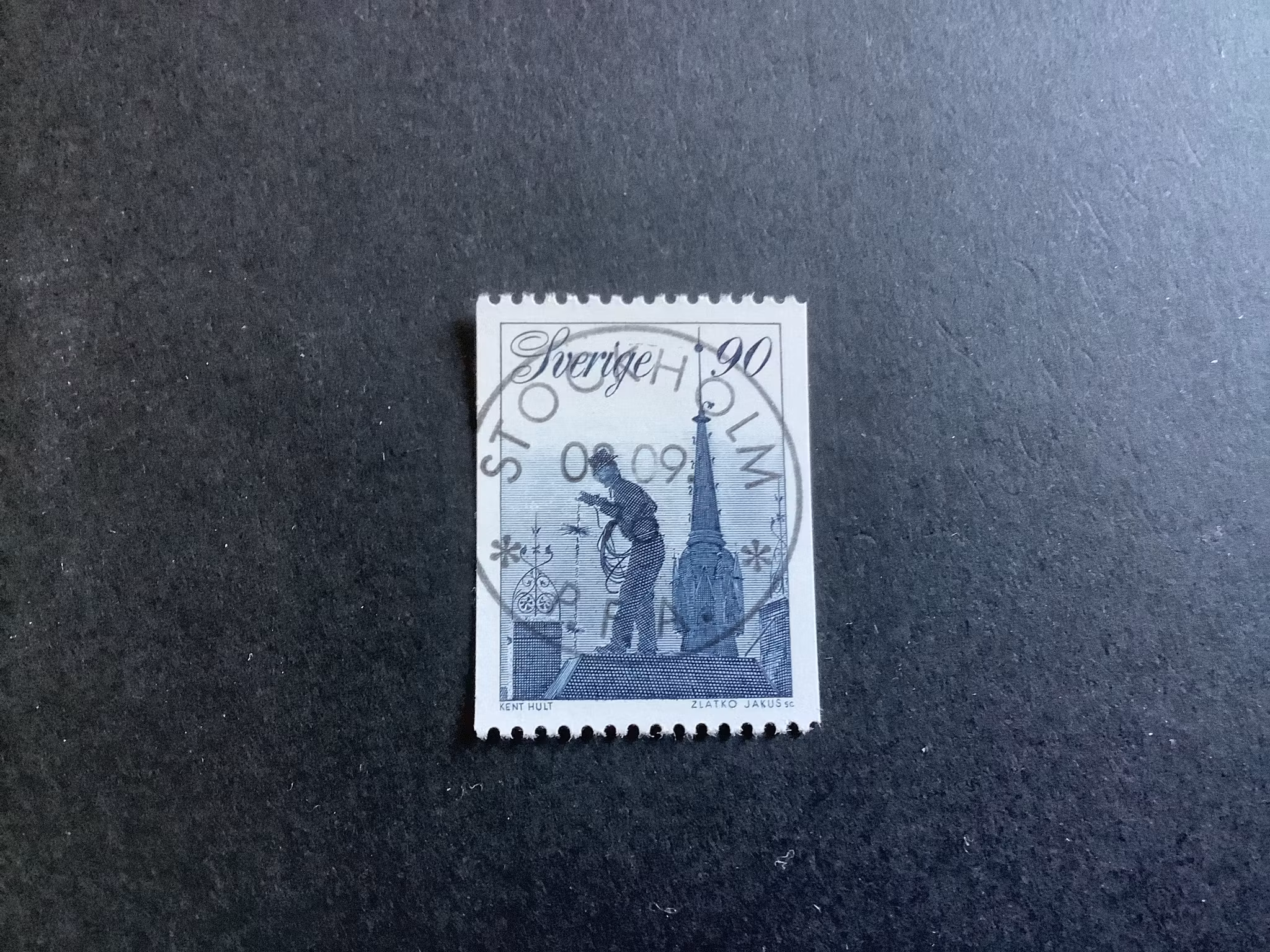 Sotare facit nr 974 lyxstämplat Stockholm