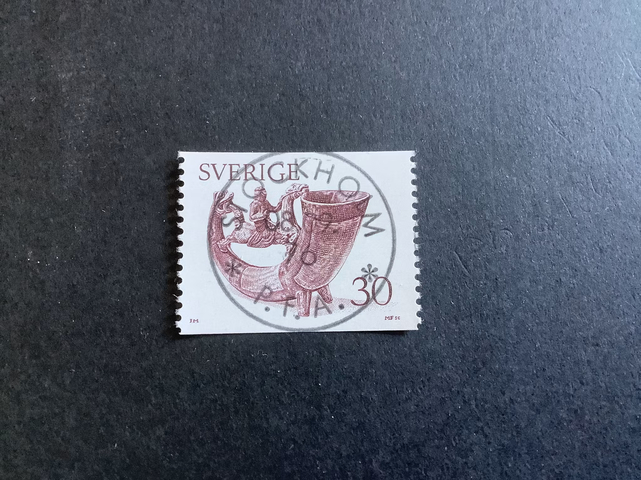 Dryckeshorn facit nr 973 lyxstämplat Stockholm