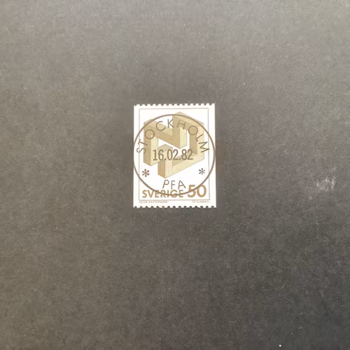 Omöjliga figurer facit nr 1200 lyxstämplat Stockholm