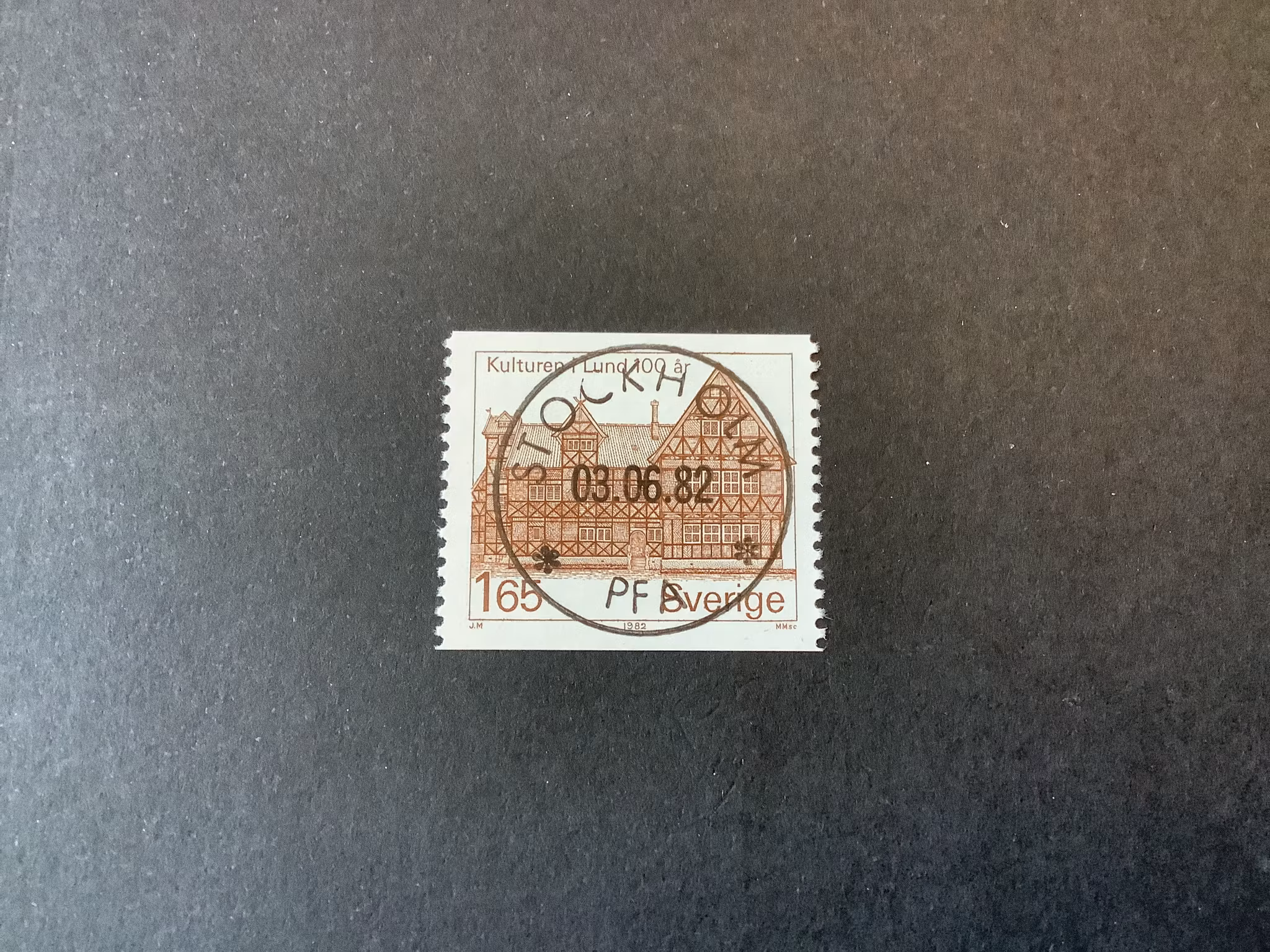 Kulturen i Lund facit nr 1211 lyxstämplat Stockholm