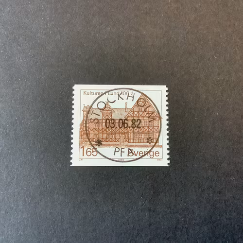 Kulturen i Lund facit nr 1211 lyxstämplat Stockholm