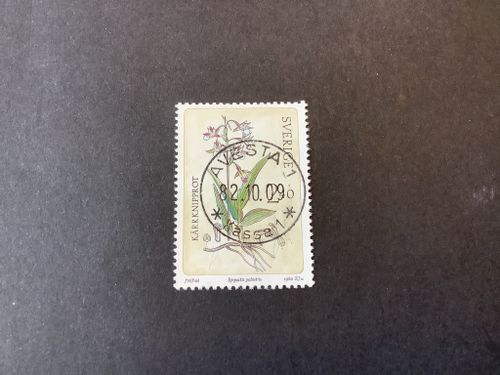 Vilda Orkidéer facit nr 1223 lyxstämplat AVESTA 1
