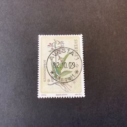 Vilda Orkidéer facit nr 1223 lyxstämplat AVESTA 1