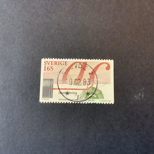 Tryckerikonsten 1983 facit nr 1240 lyxstämplat SKÖVDE 2