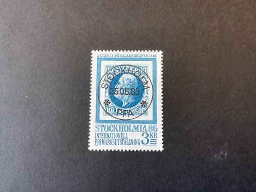 Stockholmia 86 facit nr 1259 I lyxstämplat STOCKHOLM P.F.A