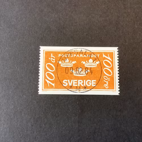 Postsparandet facit nr 1284 lyxstämplat UPPSALA 1