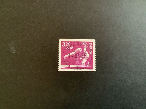VM i bordtennis facit nr 1344 lyxstämplat BORÅS 5