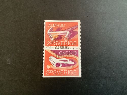 Småländsk företagsamhet facit nr 1574 SX lyxstämplat par GÖTEBORG 13