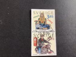 Fyra decennier facit nr 1984 SX lyxstämplat par VÄLLINGBY 1