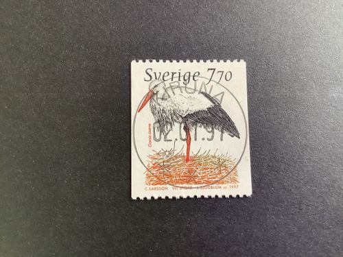 Djuren på nordens ark 1 facit nr 1995 lyxstämplat KIRUNA