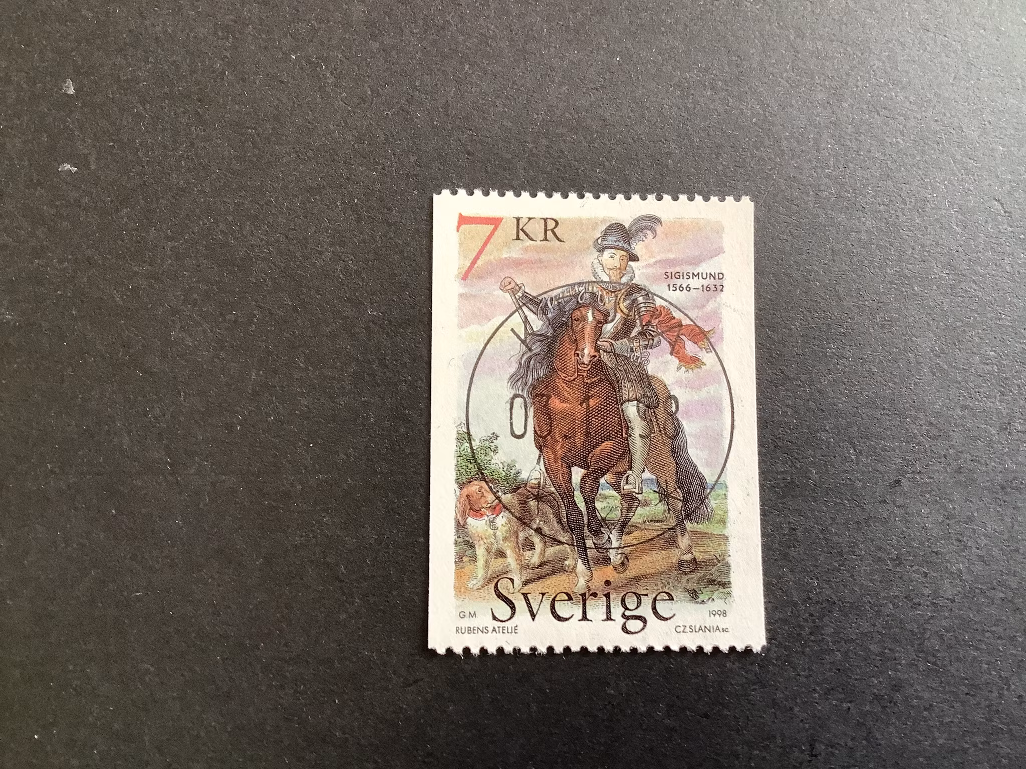 Kung Sigismund facit nr 2100 lyxstämplat KIRUNA
