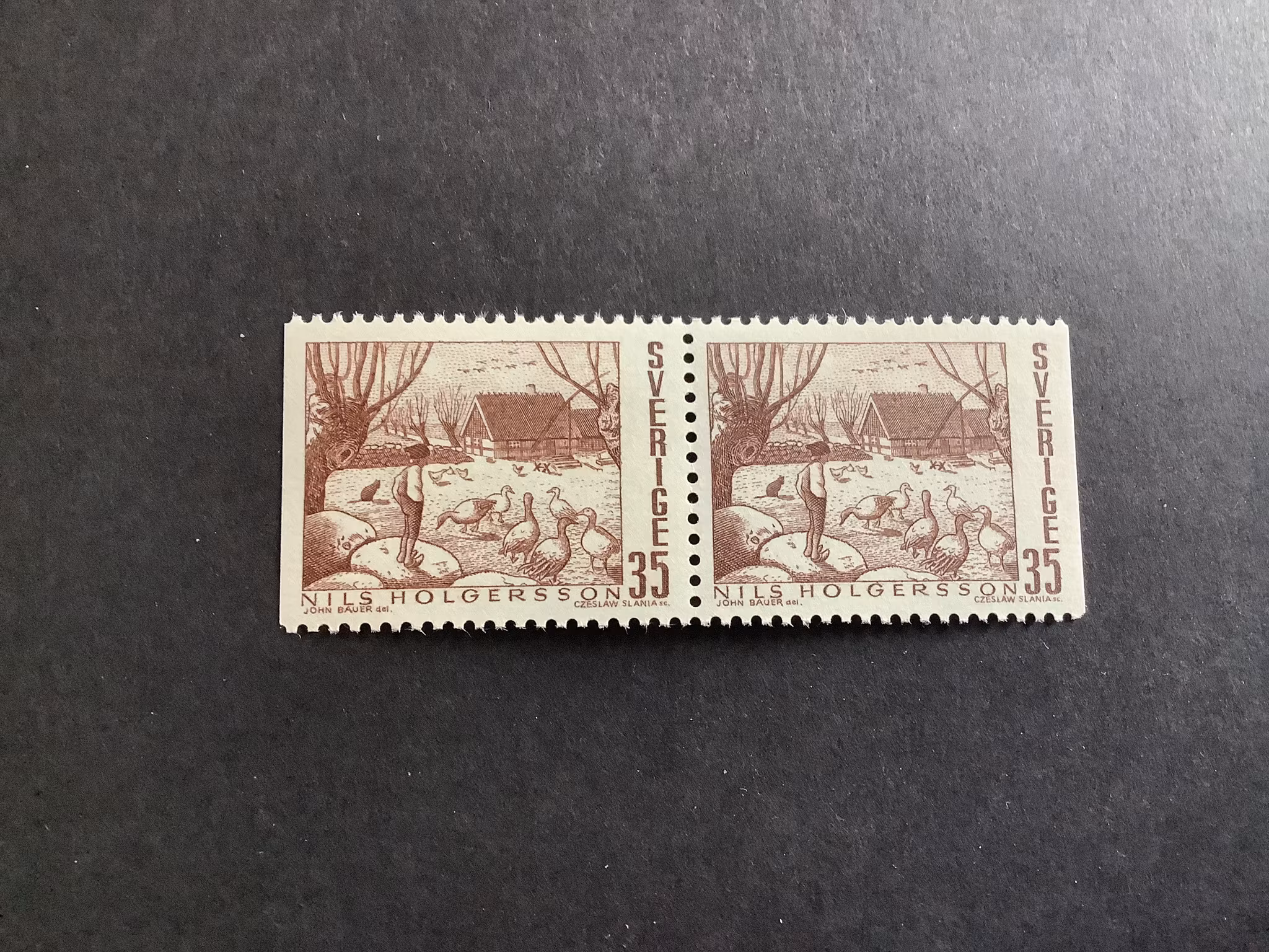 Svenska sagor facit nr 675 BB postfriskt par