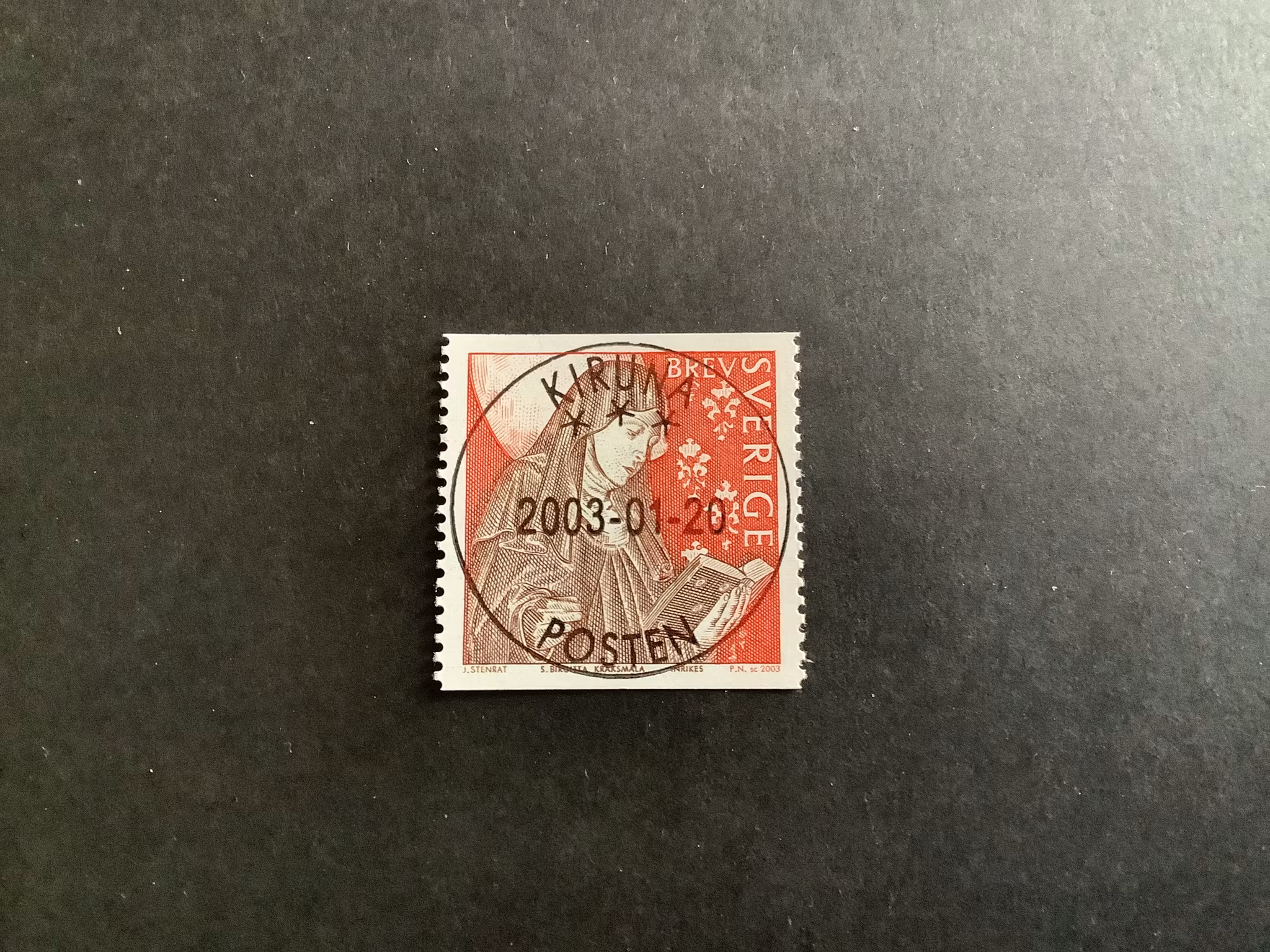 Heliga Birgitta facit nr 2351  lyxstämplat KIRUNA