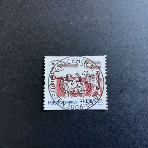 Bellman 2006 facit nr 2559 lyxstämplat märke STOCKHOLM