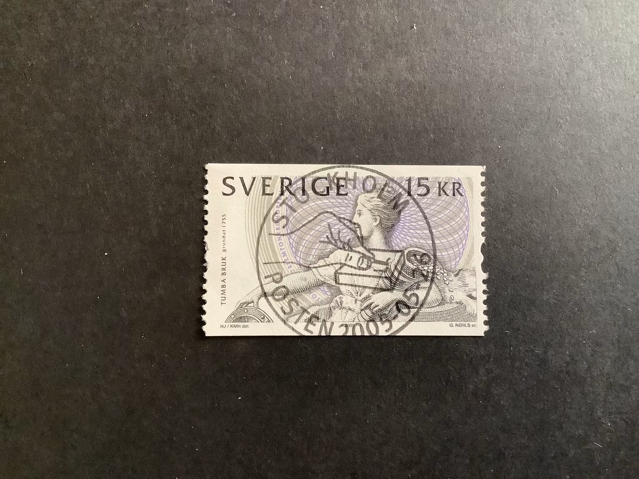 Tumba bruk facit nr 2499 lyxstämplat STOCKHOLM