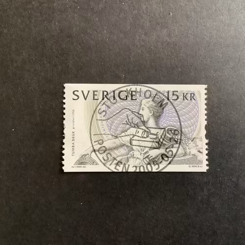 Tumba bruk facit nr 2499 lyxstämplat STOCKHOLM