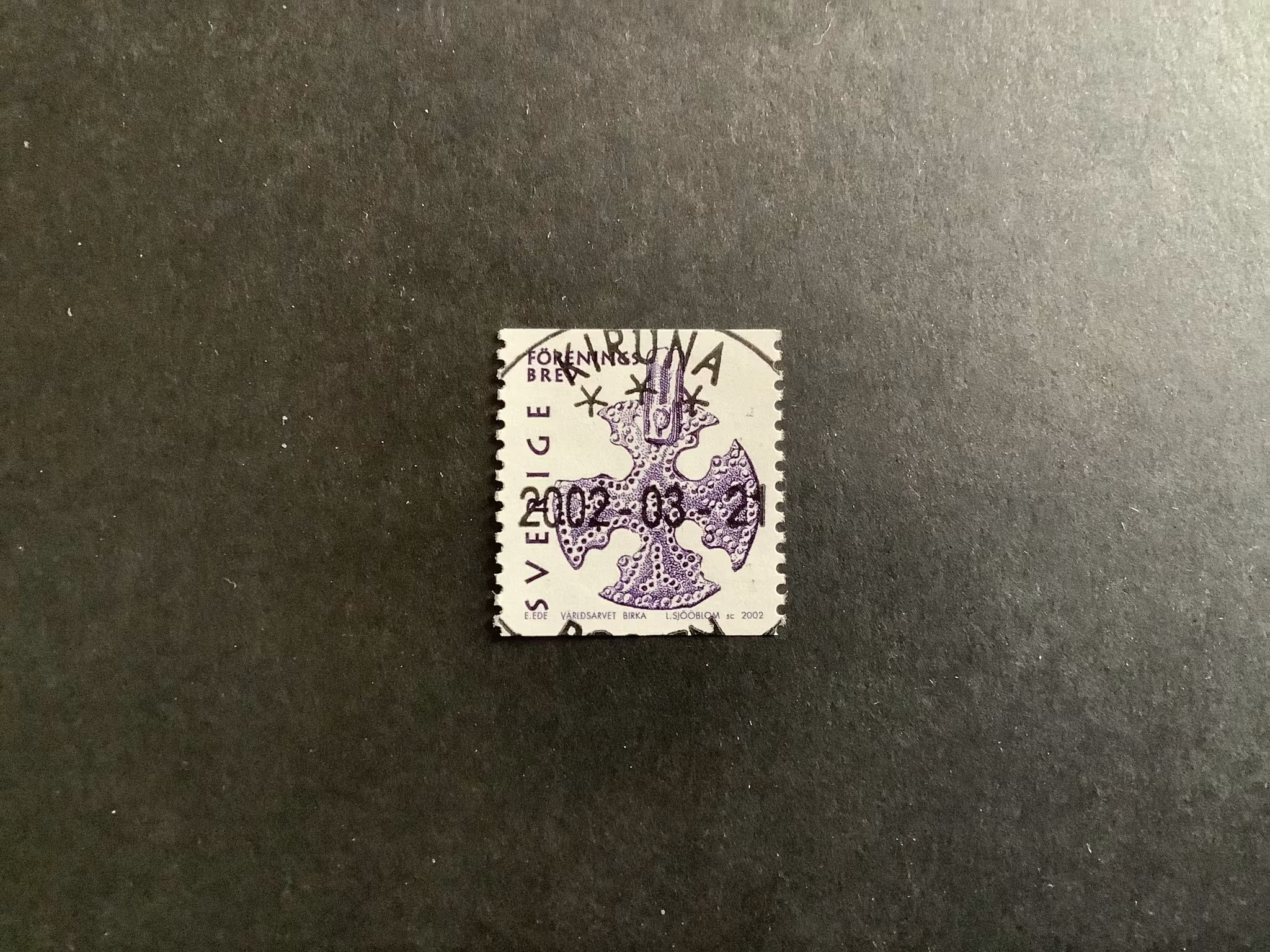 Världsarvet 2 facit nr 2299 lyxstämplat KIRUNA