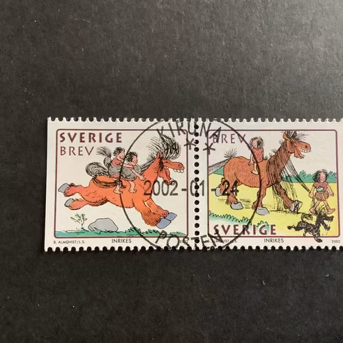 Hästen Hårfagre facit nr 2284 SX lyxstämplat KIRUNA