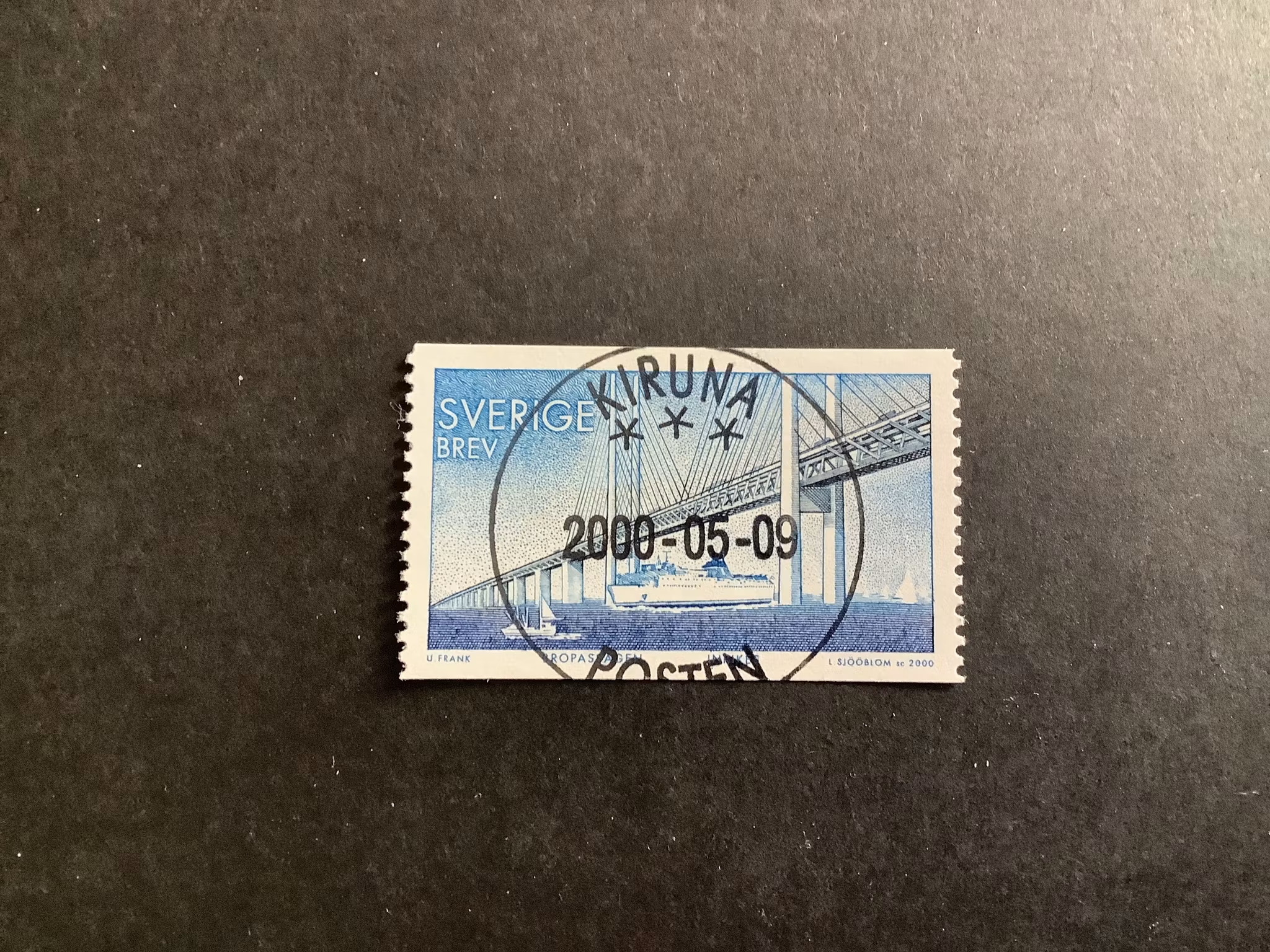Öresundsförbindelsen 2000 facit nr 2195 lyxstämplat KIRUNA