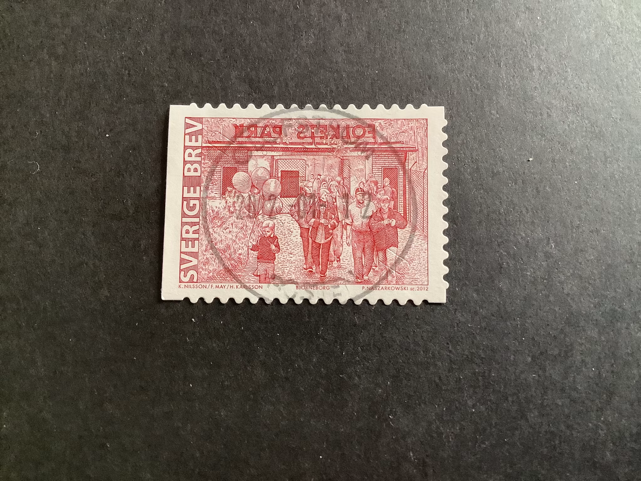 Folkparker facit nr 2876 lyxstämplat OLOFSTRÖM