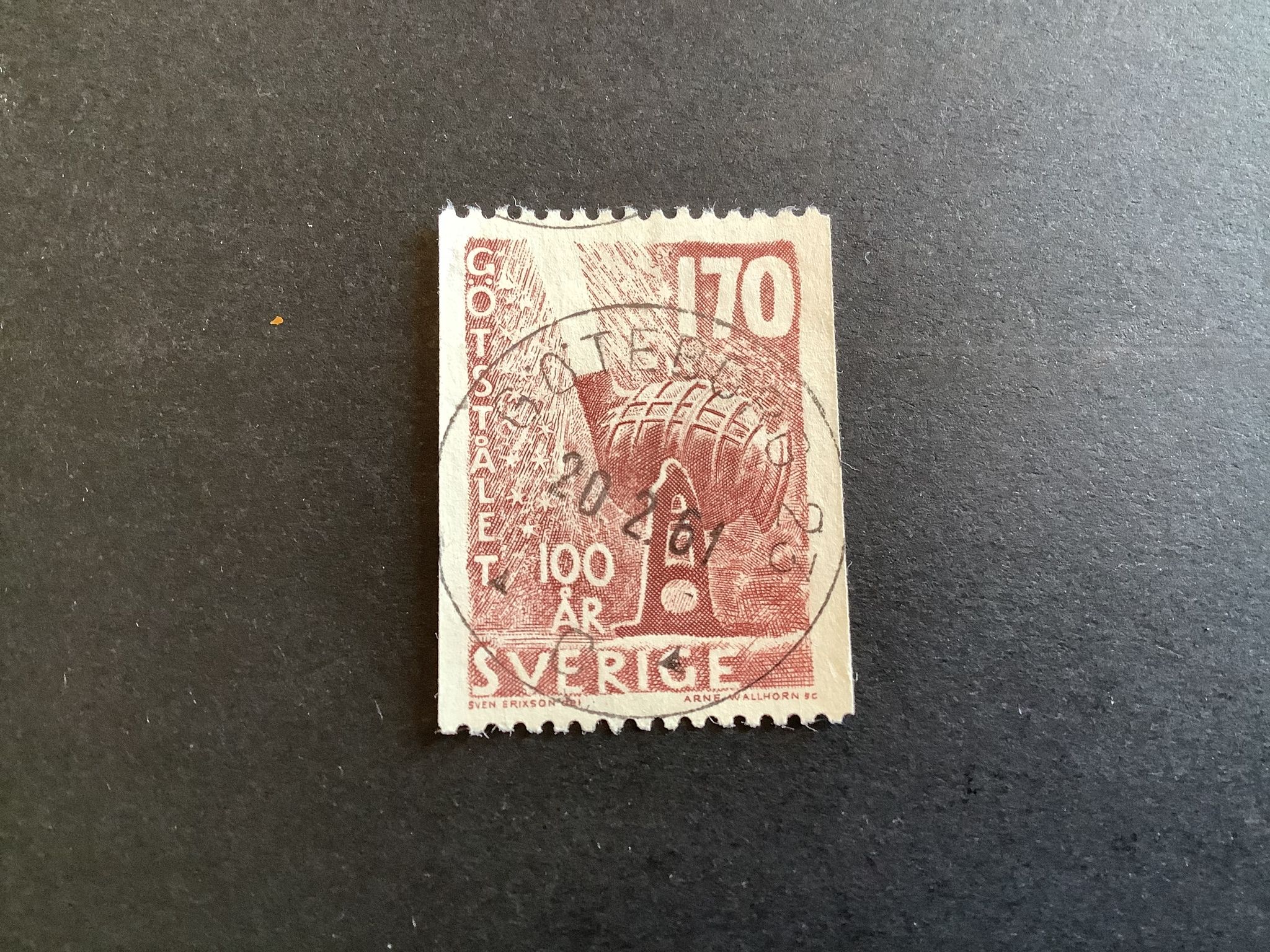 Götstålet facit nr 496 lyxstämplat GÖTEBORG 23