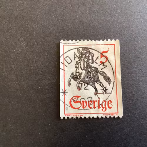 Bruksfrimärken facit nr 612 A lyxstämplat TIDAHOLM