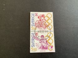 Olympiskt guld III facit nr 1741 SX lyxst. par ALFTA