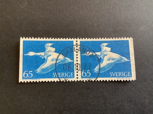 Nils Holgersson facit nr 750 BB V1 lyxstämplat par BRÅLANDA