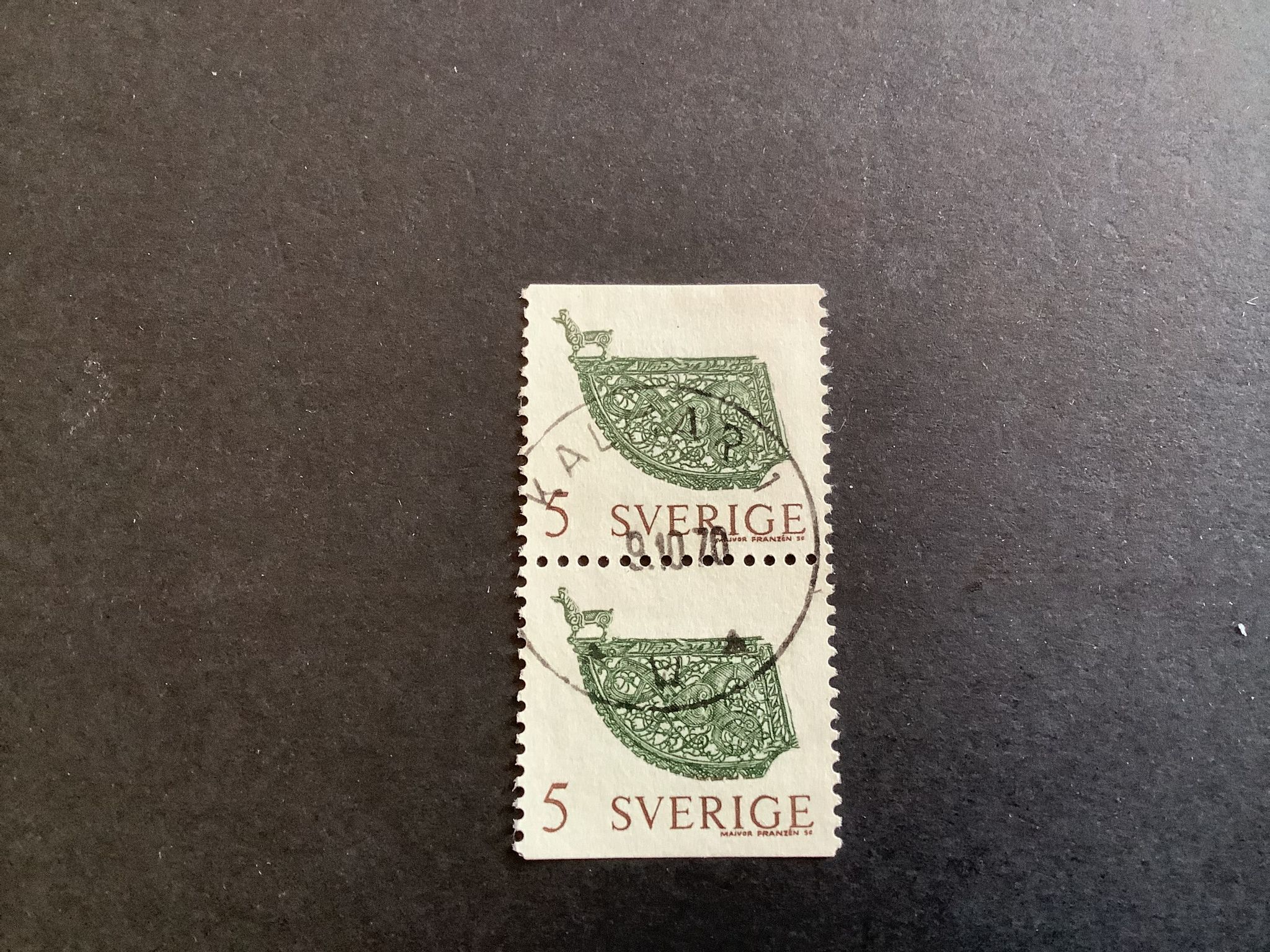 Svenskt konstsmide facit nr 686 BB lyxstämplat par KALMAR 1