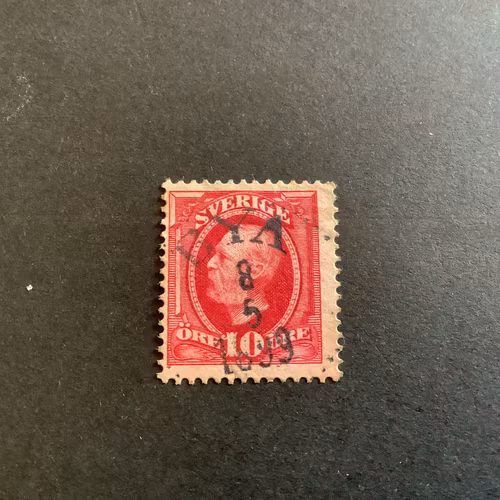 Fnr 54 facit nr 54 lyxstämplat BYA